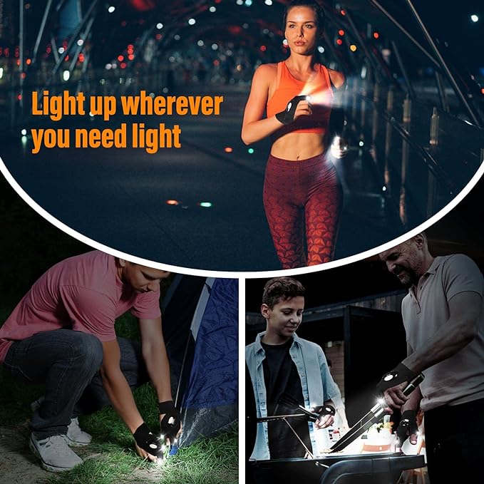 Luminous Hand-Free LED Gloves