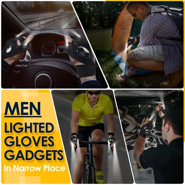 Luminous Hand-Free LED Gloves